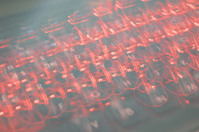 Full frame shot of illuminated lighting equipment