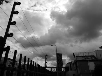 Low angle view of cloudy sky