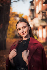 Portrait of a smiling young woman