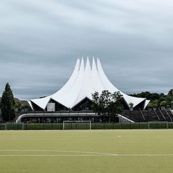 Building against cloudy sky