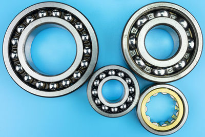 Bearings on a blue background.