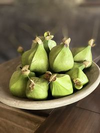 Close-up of fruits on table