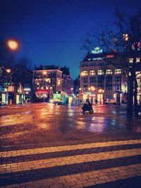 City street at night