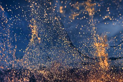 Full frame shot of water drops on window