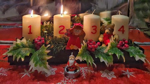 Close-up of christmas decoration
