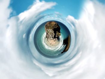 Digital composite image of a water