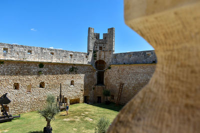 Historic building against clear sky