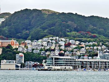 Residential area at shoreline