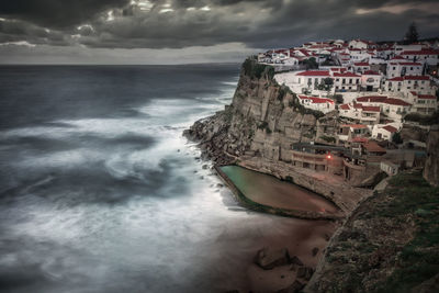 Panoramic view of sea against sky