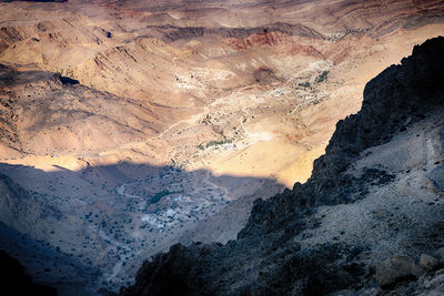 Scenic view of rocky mountains