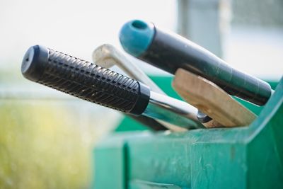 Close-up of metallic structure