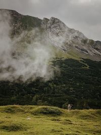 Moody day at karwendelgebirge