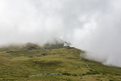 Scenic view of landscape against sky