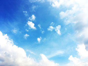 Low angle view of clouds in sky