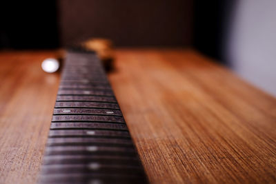Close-up of wooden plank