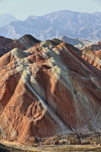 0880 sandstone and siltstone landforms of zhangye danxia nnal.geological park. zhangye-gansu-china.