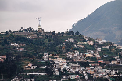 Aerial view of buildings in city