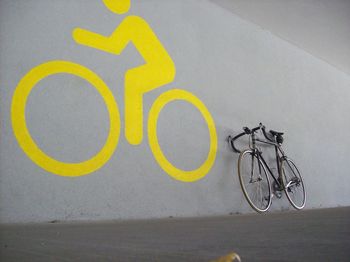 Close-up of yellow wall