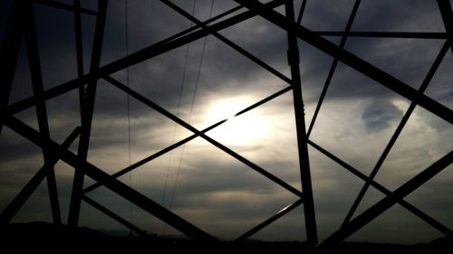 Low angle view of sky at sunset