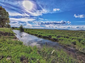 Scenic view of landscape against sky