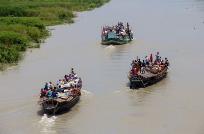 Boat in sea