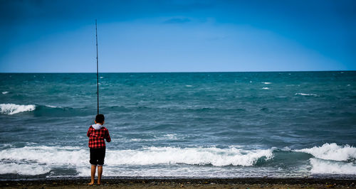 Scenic view of sea against sky