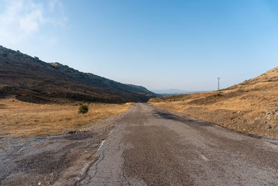 Empty country road