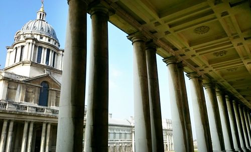 Low angle view of historical building