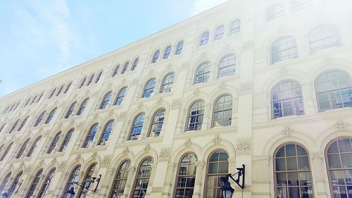 Low angle view of building against sky