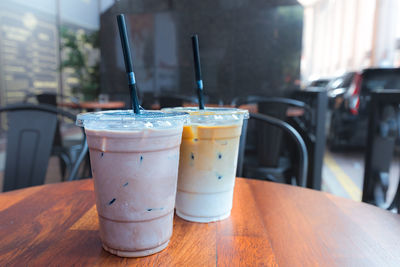 Close-up of drink on table