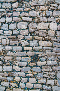 Full frame shot of stone wall