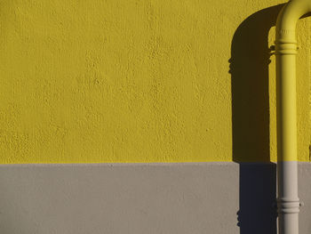 Close-up of pipe against wall 