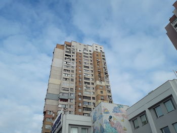 Low angle view of buildings against sky