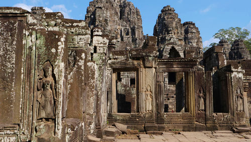 Old temple against sky