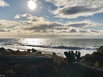 Scenic view of sea against sky