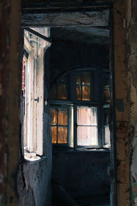 Interior of old abandoned building