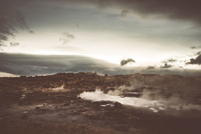 Scenic view of landscape against sky