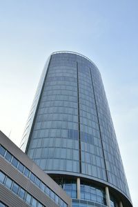 Low angle view of building against clear sky
