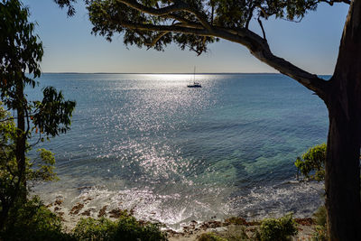 Scenic view of sea against sky