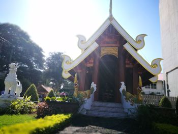 Temple against sky