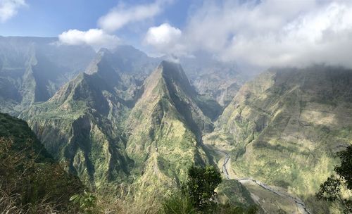 Panoramic view of landscape against sky