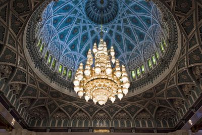 Low angle view of ceiling