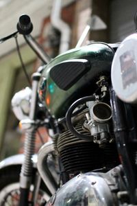 Close-up of vintage car