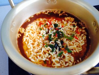 Close-up of soup in bowl