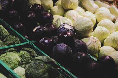 Full frame shot of fruits for sale in market