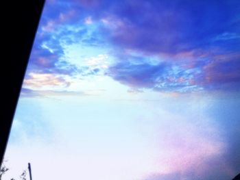 Scenic view of landscape against blue sky