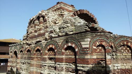 Low angle view of historical building