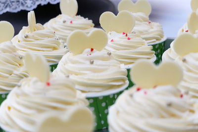 Close-up of cupcakes