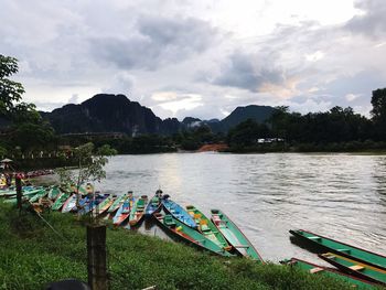 Scenic view of river against sky