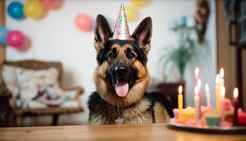 Close-up of dog sitting on table